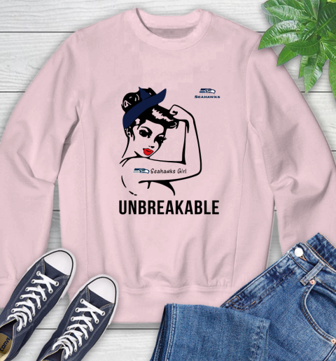 NFL Seattle Seahawks Girl Unbreakable Football Sports Sweatshirt 6