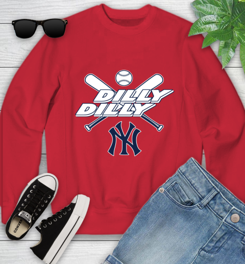 MLB New York Yankees Dilly Dilly Baseball Sports Youth Sweatshirt 9