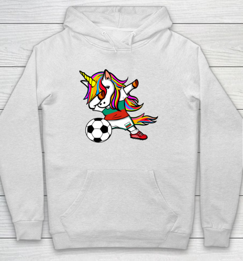 Dabbing Unicorn Bulgaria Football Bulgarian Flag Soccer Hoodie