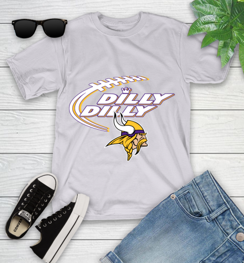 NFL Minnesota Vikings Dilly Dilly Football Sports Youth T-Shirt 4