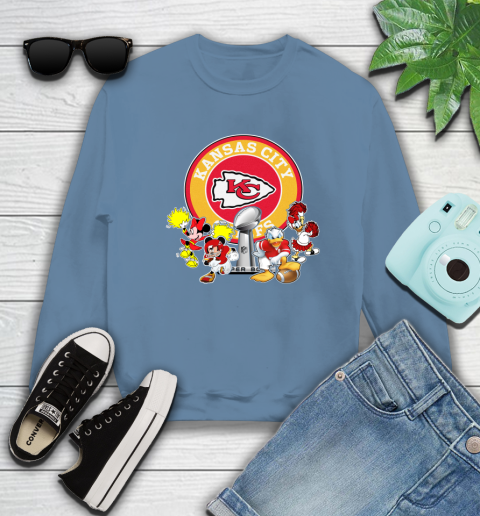 Kansas City Chiefs super bowl 2019 2020 mickey mouse minnie mouse donald duck daisy duck football shirt 32