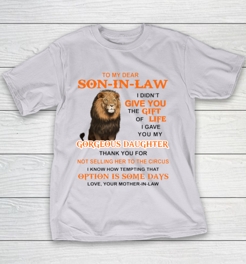 To My Dear Son In Law Youth T-Shirt 2