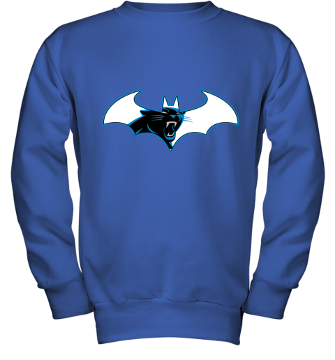 We Are The Carolina Panthers Batman NFL Mashup Youth Sweatshirt 