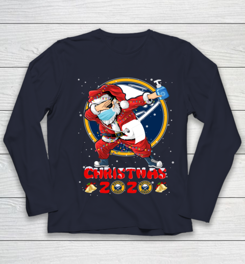 Buffalo Sabres Funny Santa Claus Dabbing Christmas 2020 NHL Youth Long Sleeve 2