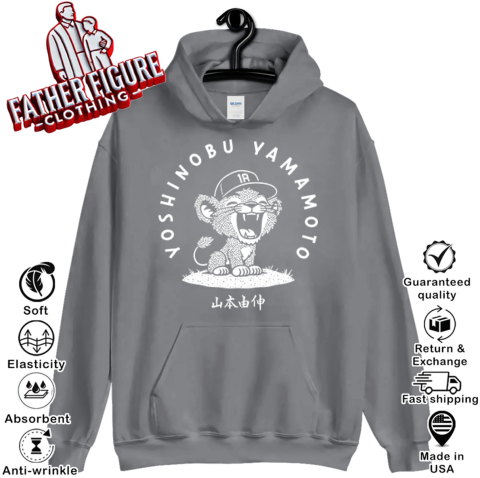 Yoshinobu Yamamoto Baby Lion Los Angeles Dodgers Hoodie