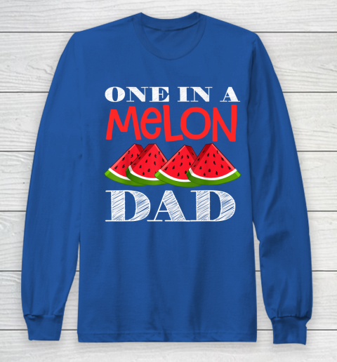 Father S Day Funny Gift Ideas Apparel Mens One In A Melon Dad Mom Watermelon Matching Family T Shi Long Sleeve T Shirt Itees Global