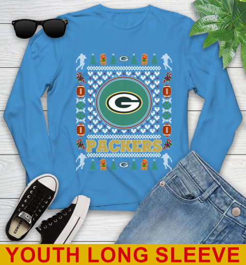 Green Bay Packers Merry Christmas NFL Football Loyal Fan Youth Long Sleeve 8