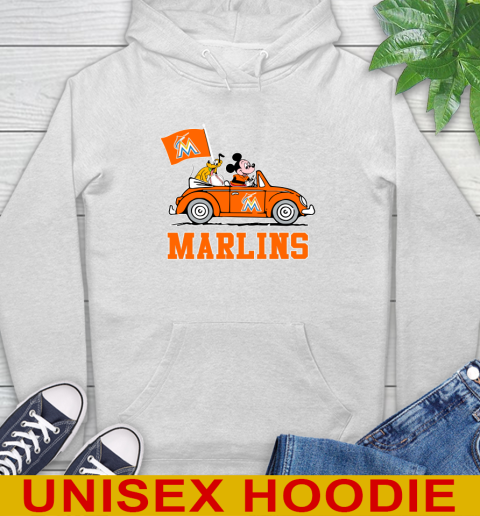MLB Baseball Miami Marlins Pluto Mickey Driving Disney Shirt Hoodie