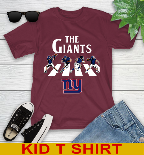 NFL Football New York Giants The Beatles Rock Band Shirt Youth T-Shirt 5