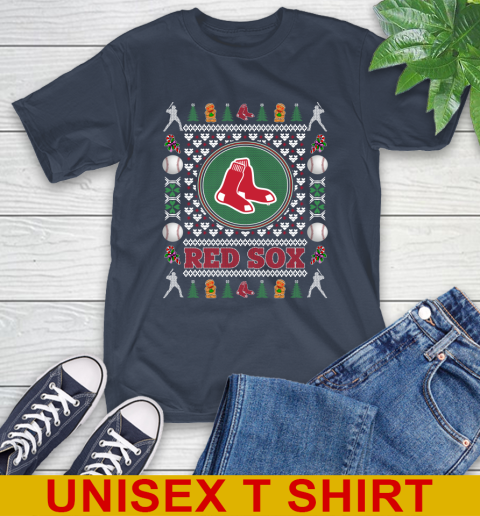Boston Red Sox Merry Christmas MLB Baseball Loyal Fan T-Shirt 3