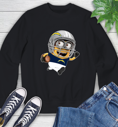 NFL San Diego Chargers Minions Disney Football Sports Sweatshirt 2