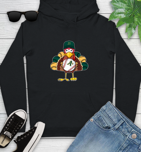 Oakland Athletics Turkey thanksgiving Youth Hoodie 2