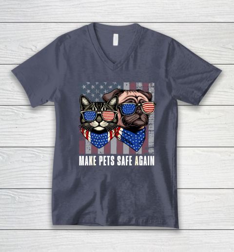 Make Pets Safe Again Trump Harris Debate Eating The Dogs Cat V-Neck T-Shirt 6