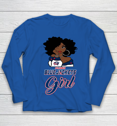 Columbus Blue Jackets Girl NHL Youth Long Sleeve 9