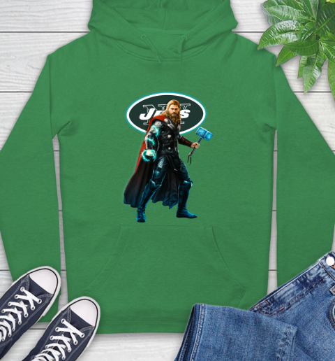 NFL Thor Avengers Endgame Football New York Jets Hoodie 9 NFL Thor Avengers Endgame Football New York Jets Hoodie - Image 9