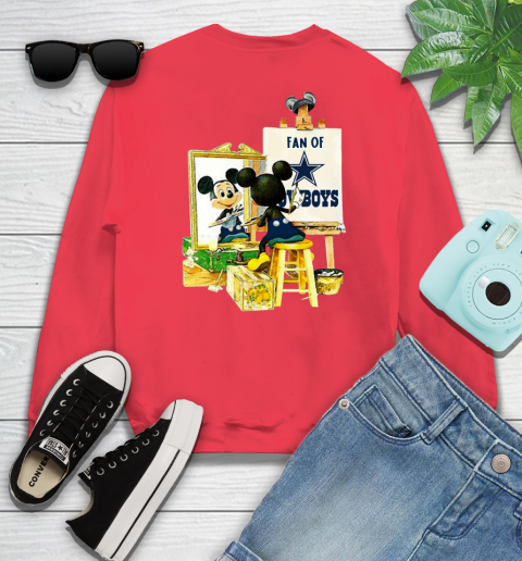 NFL Football Dallas Cowboys Mickey Drawing Shirt 35
