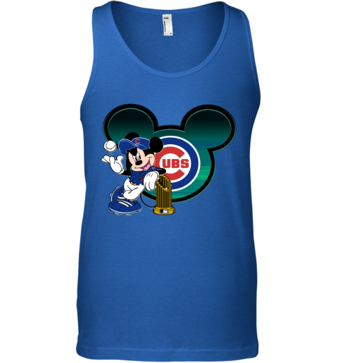 MLB Chicago Cubs The Commissioner's Trophy Mickey Mouse Disney Shirt