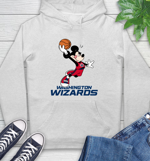 NBA Basketball Washington Wizards Cheerful Mickey Mouse Shirt Hoodie 2