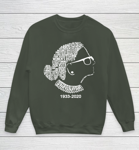Notorious RBG 1933  2020 Shirt Ruth Bader Ginsburg RIP Youth Sweatshirt 8