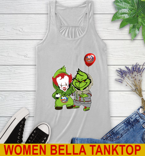 New York Islanders Baby Pennywise Grinch Christmas NHL Hockey Racerback Tank