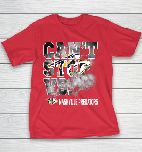 NHL Nashville Predators Hockey Can't Stop Vs Youth T-Shirt 7