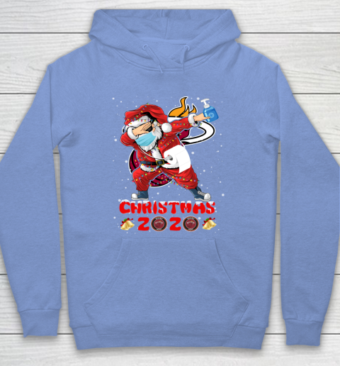 Miami Heat Funny Santa Claus Dabbing Christmas 2020 NBA Hoodie 8