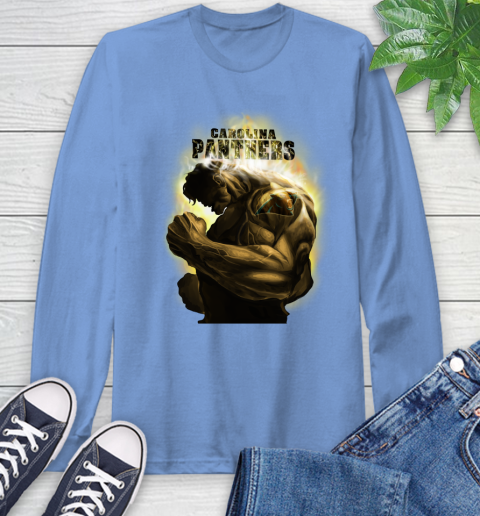 Carolina Panthers NFL Football Hulk Marvel Avengers Sports Long Sleeve T-Shirt 12