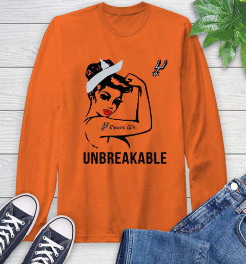 NBA San Antonio Spurs Girl Unbreakable Basketball Sports Long Sleeve T-Shirt 3