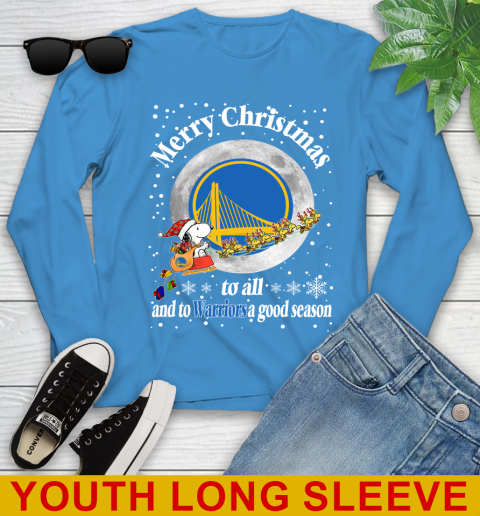 Golden State Warriors Merry Christmas To All And To Warriors A Good Season NBA Basketball Sports Youth Long Sleeve 8