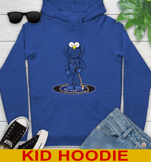 NHL Hockey Tampa Bay Lightning Kaws Bff Blue Figure Shirt Youth Hoodie 10