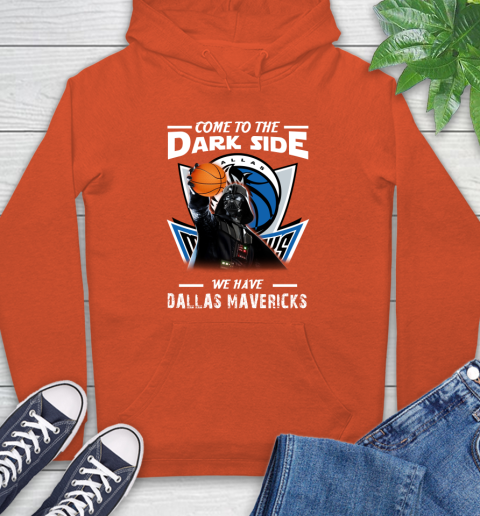 NBA Come To The Dark Side We Have Dallas Mavericks Star Wars Darth Vader Basketball Hoodie 4