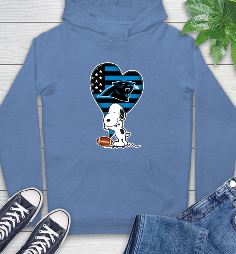 Carolina Panthers NFL Football The Peanuts Movie Adorable Snoopy Hoodie 11