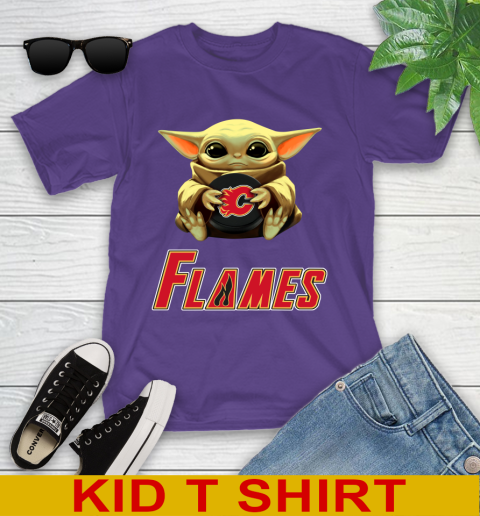 NHL Hockey Calgary Flames Star Wars Baby Yoda Shirt 104