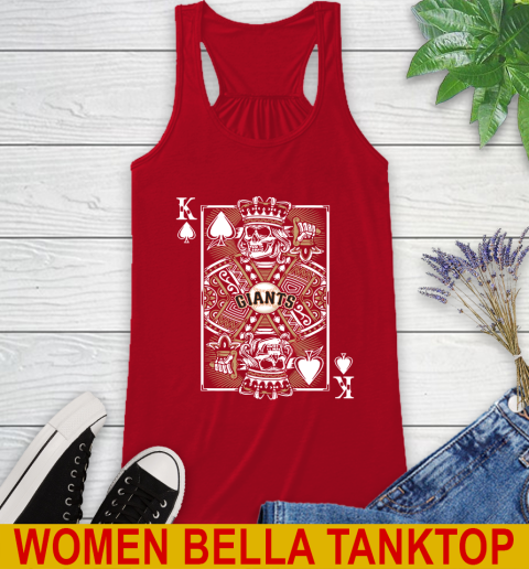 San Francisco Giants MLB Baseball The King Of Spades Death Cards Shirt Racerback Tank 4