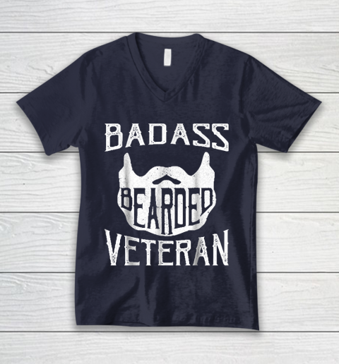 Download Grandpa Funny Gift Apparel Badass Bearded Uncle Grandpa Dad Veterans Day V Neck T Shirt Tee For Sports
