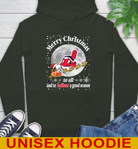 Cleveland Indians Merry Christmas To All And To Indians A Good Season MLB Baseball Sports Hoodie 12