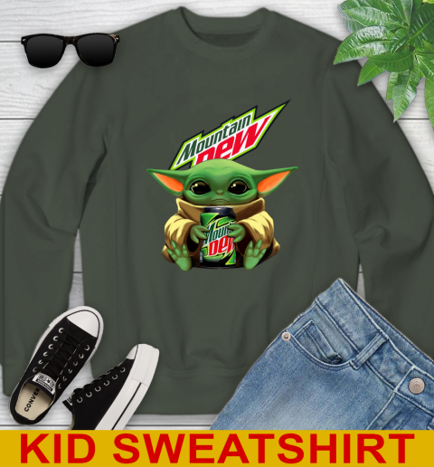 Star Wars Baby Yoda Hugs Mountain Dew Soft Drink Shirt 121