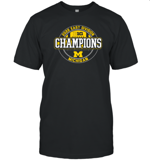 Blue84 Michigan Big Ten Championship East Champions Navy Locker Room T-Shirt
