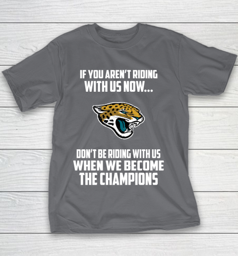 NFL Jacksonville Jaguars Football We Become The Champions Youth T-Shirt 5