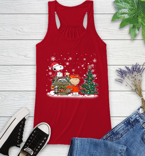 NFL Denver Broncos Snoopy Charlie Brown Christmas Football Super Bowl Sports Racerback Tank 5