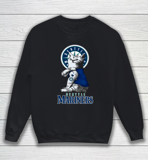 MLB Baseball My Cat Loves Seattle Mariners Sweatshirt
