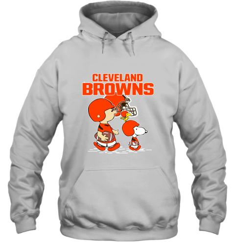 Cleveland Browns Let's Play Football Together Snoopy NFL Hoodie