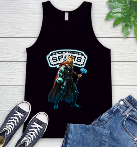 NBA Thor Avengers Endgame Basketball San Antonio Spurs Tank Top 2