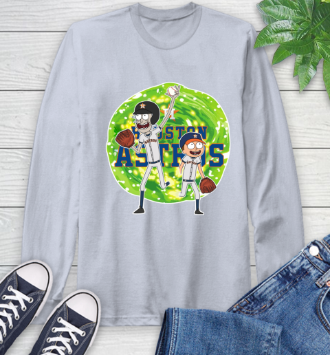 MLB Houston Astros Rick And Morty Baseball Sports Long Sleeve T-Shirt 6