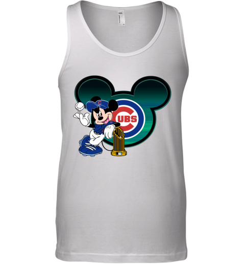 MLB Chicago Cubs The Commissioner's Trophy Mickey Mouse Disney Shirt