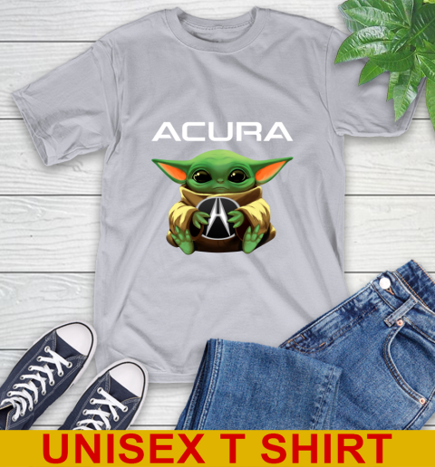 Star Wars Baby Yoda Hugs Acura Car Shirt 5