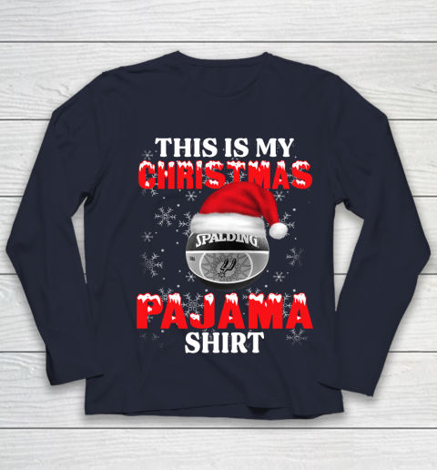 San Antonio Spurs This Is My Christmas Pajama Shirt NBA Youth Long Sleeve 2