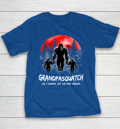 Grandpa Squatch Like A Grandpa Just Way More Squatchy Funny Youth T-Shirt 6