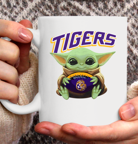 Baby Yoda Loves The LSU Tigers Star Wars NCAA Shirt 147