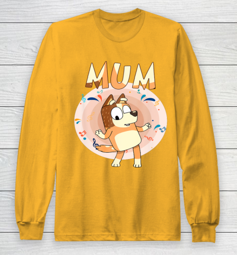 Bluey Dad Mom Funny Family Mother's Day Long Sleeve T-Shirt 3